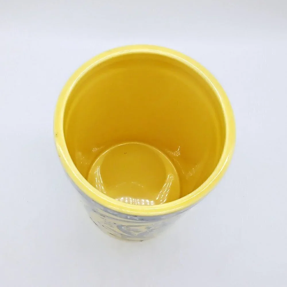 Spode Blue Room Garden Collection Yellow Ceramic Wine Cooler Utensil Holder Croc